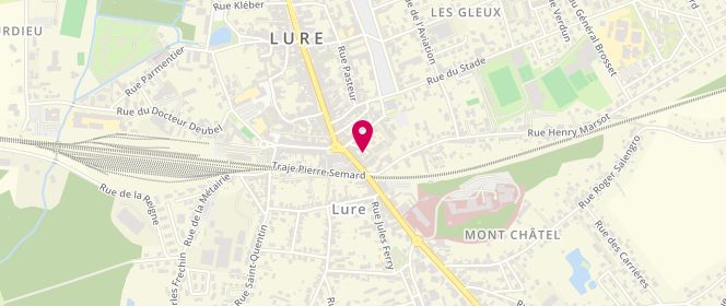 Plan de La Flute Luronne, 13 Rue Carnot, 70200 Lure