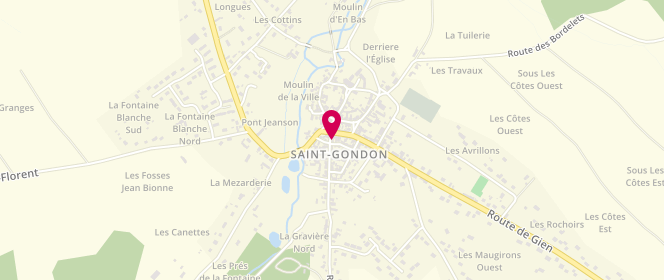 Plan de La Gondulfienne, 3 Rue du Bout de la Ville, 45500 Saint-Gondon