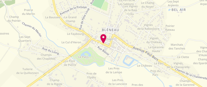 Plan de Boulangerie Patisserie Mouroux, 12 Rue d'Orléans, 89220 Bléneau