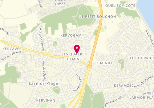 Plan de L'Exquise, 54 Rue du Vieux Moulin, 56260 Larmor-Plage