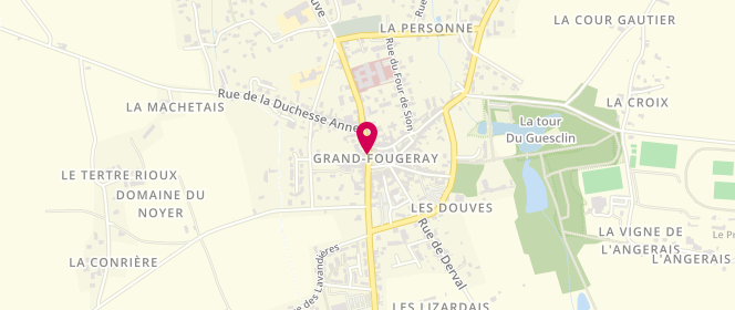 Plan de L'Ille Aux Pains, 23 Place de L&#039;Eglise, 35390 Grand-Fougeray