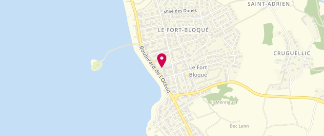Plan de Le Fournil de Fort Bloqué, 11 Boulevard de l'Océan, 56270 Ploemeur