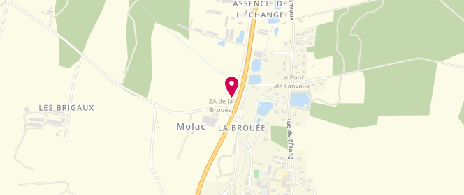 Plan de Au Fournil de Molac, 8 Place de L&#039;Eglise, 56230 Molac