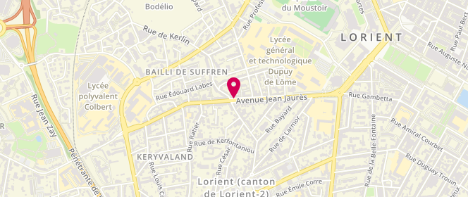 Plan de JEHANNO Emile, 43 Avenue Jean Jaurès, 56100 Lorient