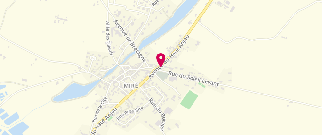 Plan de Boulangerie-pâtisserie Rémy & Michoko, 14 avenue du Haut d'Anjou, 49330 Miré