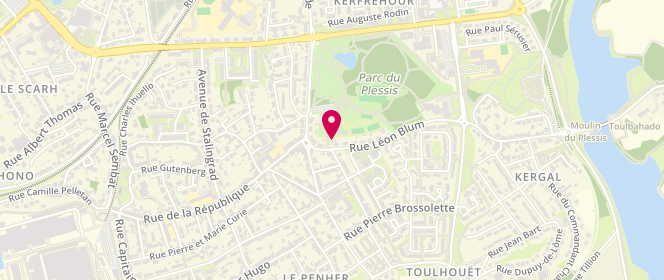 Plan de Le Fournil du Plessis, 5 Rue Léon Blum, 56600 Lanester