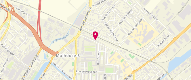 Plan de Aux Délices du Fournil, 35 Rue des Flandres, 68100 Mulhouse