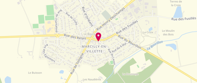 Plan de Boulangerie MELEDDIE, 4 Rue du Lavoir, 45240 Marcilly-en-Villette