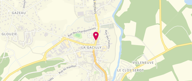 Plan de Boulangerie Pâtisserie Morgane et V, 12 Rue Antoine Monteil, 56200 La Gacilly