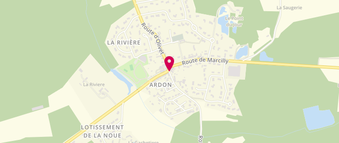 Plan de Le Croustillant Solognot, 17 Route de la Ferte Saint Aubin, 45160 Ardon
