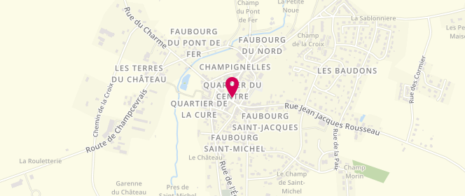 Plan de Le Fournil de Maud, 13 Rue Diderot, 89350 Champignelles