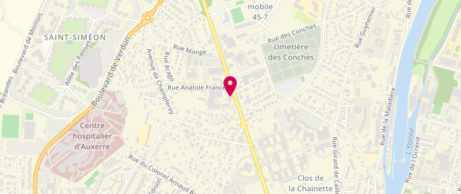 Plan de Feuillette, 29 avenue Charles de Gaulle, 89000 Auxerre