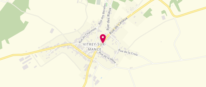 Plan de Au pétrin de Vitrey, 9 Rue de Lavaux, 70500 Vitrey-sur-Mance