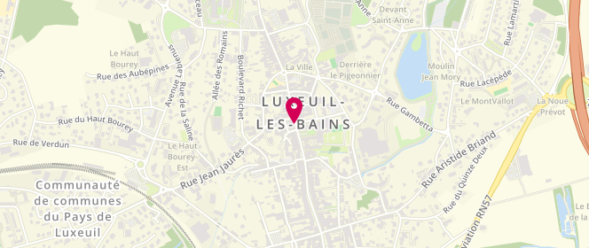 Plan de Boulangerie du Centre, 31 Rue Victor Genoux, 70300 Luxeuil-les-Bains