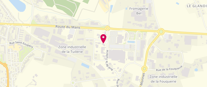 Plan de Boulangerie Marie Blachere, 2 Rue de l'Ardoisière, 72300 Sablé-sur-Sarthe