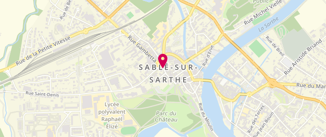 Plan de La Huche A Pain, 65 Grande Rue, 72300 Sablé-sur-Sarthe