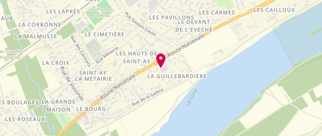 Plan de Boulangerie Pâtisserie Chevalier, 11 Route Nationale, 45130 Saint-Ay