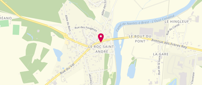 Plan de Boulanger de loust, Le Roc Saint André 25 Rue Nationale, 56460 Val d'Oust