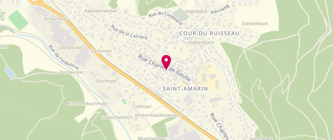 Plan de Boulangerie Marion, 73 Rue Charles de Gaulle, 68550 Saint-Amarin