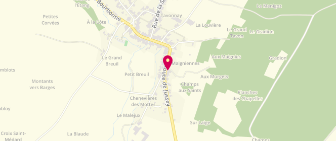 Plan de GERARD Christophe, 7 Route de Jussey, 70500 Blondefontaine