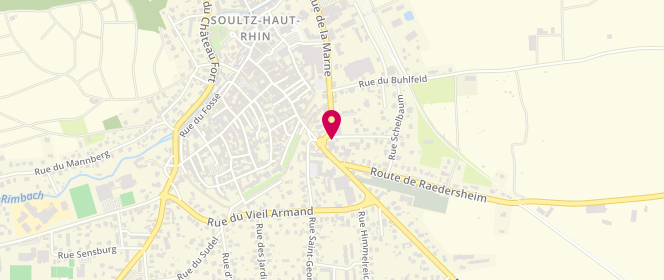 Plan de Boulangerie Clur, Rue des Francs Tireurs, 68360 Soultz-Haut-Rhin