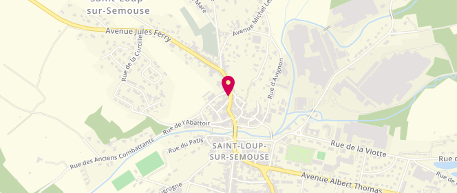 Plan de Boulangerie des Loris, 7 Rue Aristide Briand, 70800 Saint-Loup-sur-Semouse