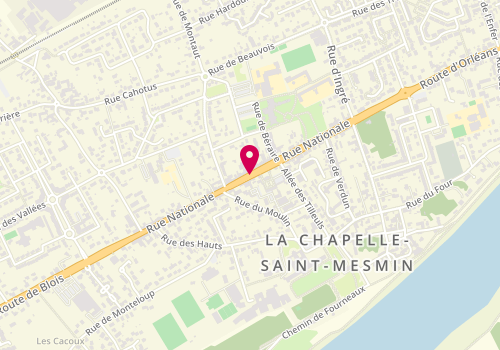 Plan de La Note Sucrée, 46 Rue Nationale, 45380 La Chapelle-Saint-Mesmin
