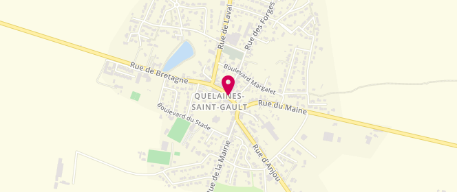 Plan de Prod'homme Julien, 2 place de l'Église, 53360 Quelaines-Saint-Gault