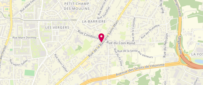 Plan de Les Co-pains, 121 Rue la Barrière Saint-Marc, 45000 Fleury-les-Aubrais