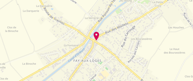Plan de Boulangerie Delphine et Laurent, 4 Rue des Maillets, 45450 Fay-aux-Loges