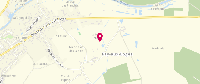 Plan de Boulangerie Delalande, 10 Rue Notre Dame, 45450 Fay-aux-Loges