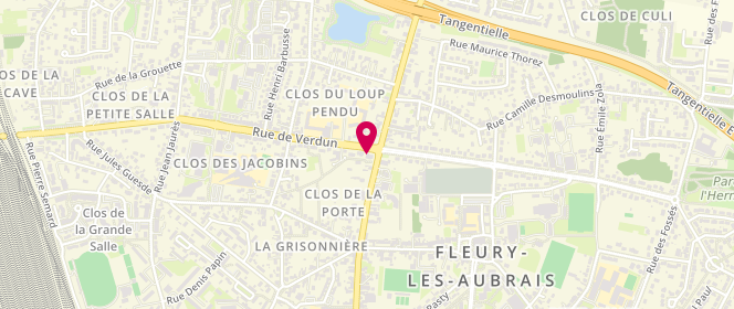 Plan de Ô Péché Mignon, 1 Rue de Verdun, 45400 Fleury-les-Aubrais