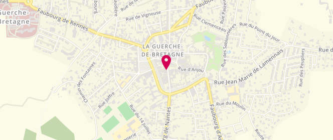 Plan de L'Epi d'Or Boulangerie Patissier, 18 Rue de Nantes, 35130 La Guerche-de-Bretagne