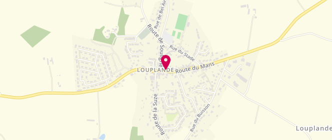 Plan de Aux Delices de Louplande, 5 Route du Mans, 72210 Louplande