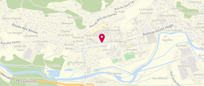 Plan de La Pépite des Vosges, 171 avenue Jules Ferry, 88290 Saulxures-sur-Moselotte