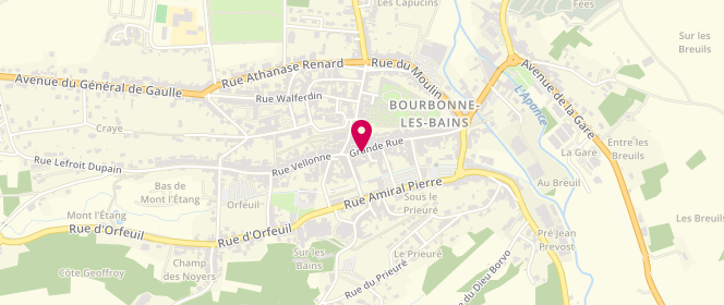 Plan de Aux Petites Douceurs, 18 Grande Rue, 52400 Bourbonne-les-Bains
