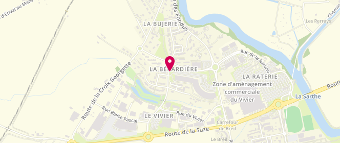Plan de La Boulangerie de Marie Blachere, Rue Bérardière, 72700 Allonnes