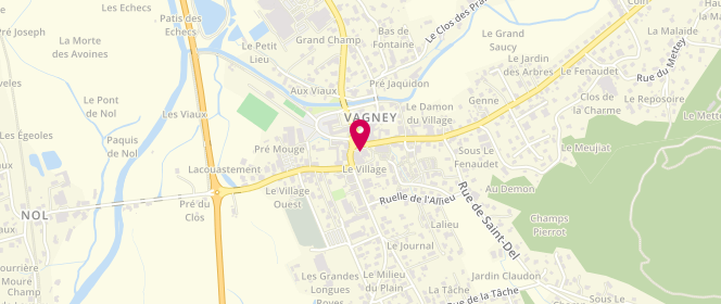 Plan de Le Fournil de la Place, 4 place Caritey, 88120 Vagney