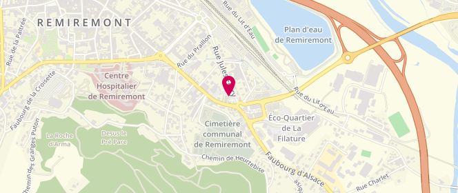Plan de Les délices de l'Octroi, 21 Rue du Generale Leclerc, 88200 Remiremont