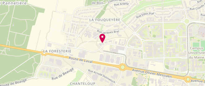 Plan de Boulangerie du Ribay, 20 Boulevard Louis Leprince Ringuet, 72000 Le Mans