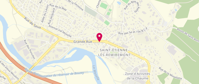 Plan de Boulangerie menard, 7 Grand Rue, 88200 Saint-Étienne-lès-Remiremont