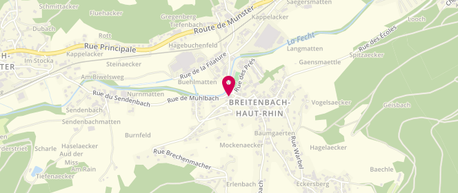 Plan de Au petit schlitteur, 3 Rue de Muhlbach, 68380 Breitenbach-Haut-Rhin