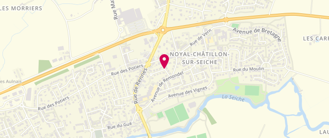 Plan de Les délices Dumoulin, 1 Rue des Oiseaux, 35230 Noyal-Chatillon