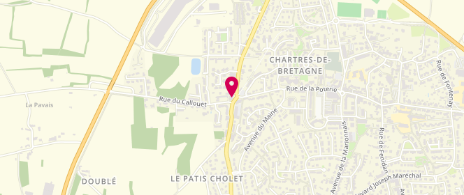 Plan de Le Fournil du Callouët, 64 avenue du Général de Gaulle, 35131 Chartres-de-Bretagne