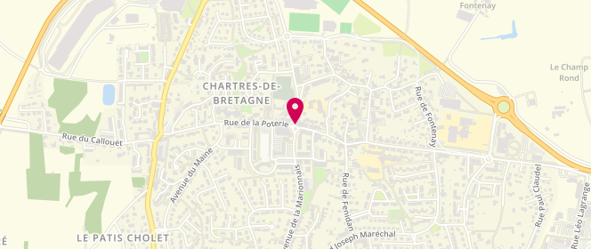 Plan de Les Délices d'Erwann, 39 Rue de la Poterie, 35131 Chartres-de-Bretagne