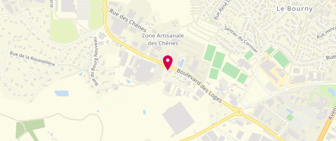 Plan de Boulangerie Corentin Cottier, 2 Rue de la Croix des Landes, 53940 Saint-Berthevin