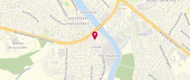 Plan de La Baguette d'Avesnières, 11 Rue du Bas des Bois, 53000 Laval