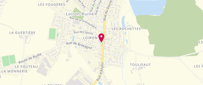 Plan de Boulangerie Pâtisserie Meignan, 7 Rue du Dr Rame, 53320 Loiron-Ruillé