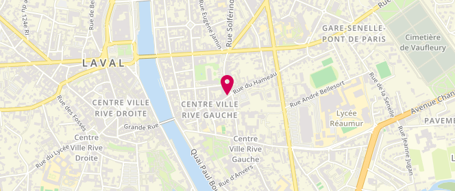 Plan de Boulangerie Jules, 113 Rue du Pont de Mayenne, 53000 Laval