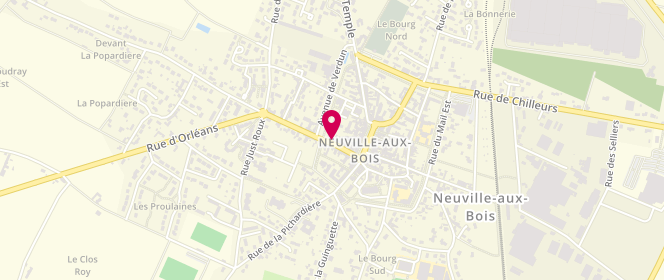 Plan de Boulangerie Jouanny, 21 Rue Dollon, 45170 Neuville-aux-Bois